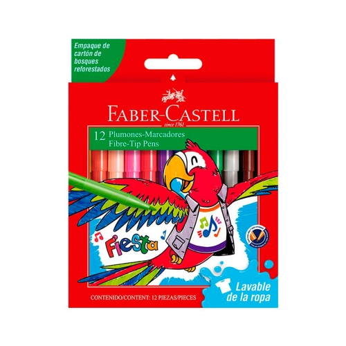 Beula Arkitec: Marcador Fiesta 45 estuche de cartón x 12 colores
