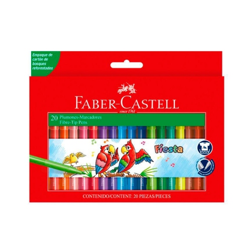 Beula Arkitec: Marcador Fiesta 45 estuche de cartón x 20 colores
