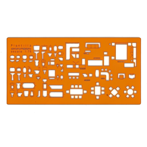 Beula Arkitec: Plantilla Sanitarios / Muebles Esc 1:75