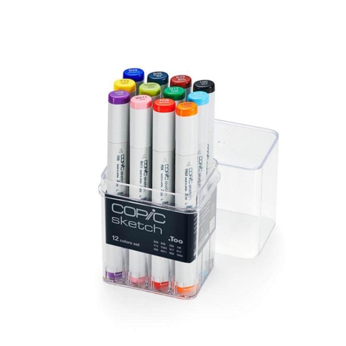Beula Arkitec: Marcador Copic Sketch Básico x 12 Colores
