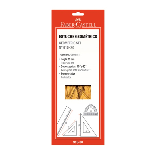 Beula Arkitec: Juego Geométrico 915-30 30cm Faber Castell