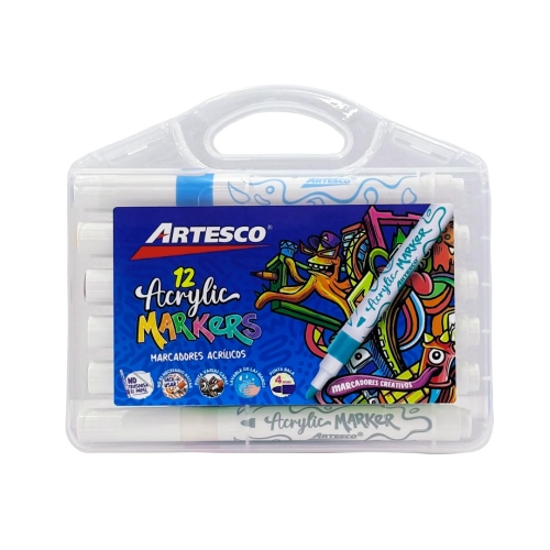 Beula Arkitec: Marcadores Acrílicos Acrylic Markers Set x 12 Artesco