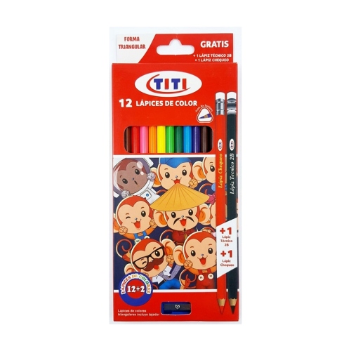 Beula Arkitec: Set x 12 Lápices Triangulares Largos