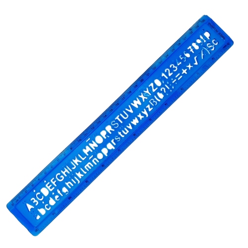 Beula Arkitec: Letrógrafos Inyectados de Altura 10mm Azul