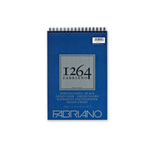 Beula Arkitec: Block 200gr Fabriano 1264 black drawing A4