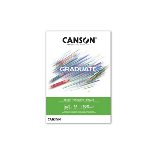 Beula Arkitec: Block 160gr Graduate Dessin Blanc Drawing Canson A4