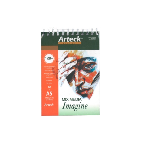 Beula Arkitec: Block Arteck Mix Media Imagine 120gr A5