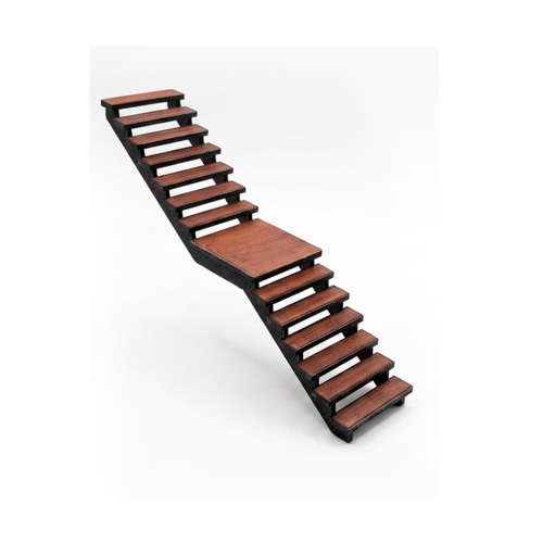 Beula Arkitec: Escalera Recta con Descanso Modelo N°2 Esc 1:50